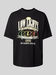 T-shirt met labelprint, model 'CHAMPIONSHIP' van Low Lights Studios - 41