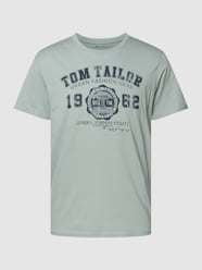 T-Shirt mit Label-Print von Tom Tailor Grün - 25