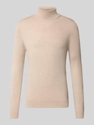 Wollpullover mit Rollkragen von Christian Berg Men Beige - 29