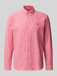 Regular Fit Freizeithemd aus reiner Baumwolle mit Label-Stitching von MCNEAL - 11