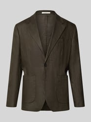 marynarka w kroju regular fit z czystego lnu model 'BAILEY' od Selected - 8