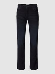 Jeans met reguliere pasvorm en stretch van bugatti Blauw - 17