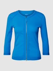 Longsleeve mit Zweiwege-Reißverschluss von Marc Cain Blau - 38