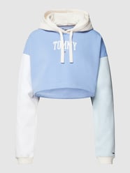 Hoodie met labelprint van Tommy Jeans Blauw / turquoise - 33