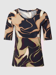 T-shirt met all-over motief van Betty Barclay Blauw - 7