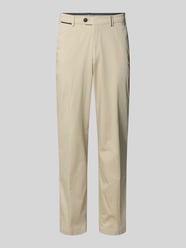 Regular Fit Chino mit Eingrifftaschen Modell 'Peaker' von Hiltl Beige - 1
