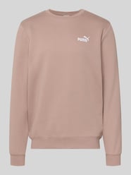 Regular Fit Sweatshirt mit Logo-Stitching von PUMA Performance Beige - 5