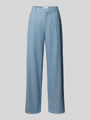 Spodnie o szerokim kroju z efektem denimu model ‘Via Wide’ od Gang - 10