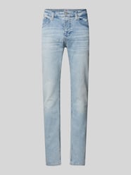 Slim Tapered Fit Jeans im 5-Pocket-Design Modell 'AUSTIN' von Tommy Jeans Blau - 36
