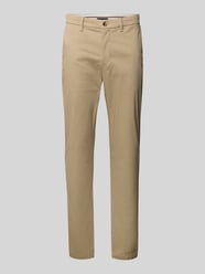 Chinosy o kroju slim fit z mieszanki bawełny model ‘BLEECKER’ od Tommy Hilfiger - 5