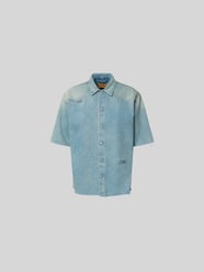 Relaxed Fit Jeanshemd mit Logo-Stitching von MM6 Maison Margiela - 15