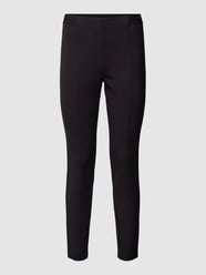 Stoffen broek met siernaden, model 'june' van comma Casual Identity Grijs / zwart - 16