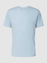 T-Shirt mit Rundhalsausschnitt Modell 'Vega' von Knowledge Cotton Apparel Blau - 5