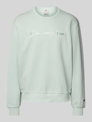 Sweatshirt mit Label-Stitching von CHAMPION Blau - 24