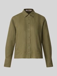Bluzka koszulowa o kroju regular fit z czystego lnu od Christian Berg Woman Selection - 8