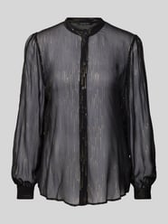 Bluse aus Viskose mit Mao-Kragen von ARMANI EXCHANGE Schwarz - 17