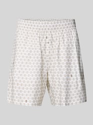 Regular Fit Chinoshorts aus Baumwoll-Viskose-Mix Modell 'Aop Short Tenniscourt' von Lacoste - 39