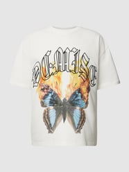 T-shirt met motiefprint, model 'FIREFLY' van Jack & Jones Wit - 41