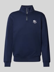Sweatshirt mit Stehkragen Modell 'HERITAGE' von Lacoste Blau - 2