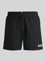 Badehose mit Paspelnaht in Kontrastfarbe Modell STARFISH' von BOSS - 6