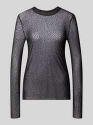Langarmshirt mit transparentem Mesh von Jake*s Collection - 42