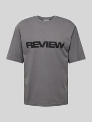 T-Shirt mit Label-Print von REVIEW Grau - 9