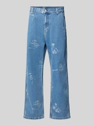 Tapered fit jeans in 5-pocketmodel, model 'STAMP' van Carhartt Work In Progress - 6