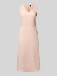 Midikleid mit V-Ausschnitt Modell 'Dasico' von BOSS Orange Pink - 6