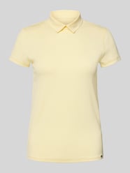 T-shirt o kroju slim fit z kołnierzykiem polo od Marc Cain - 6