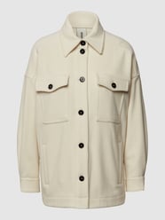 Wolljacke aus Schurwoll-Mix Modell 'Jarah' von Drykorn Weiß - 3