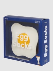 Socken mit Blockstreifen Modell "Egg“ von Eat my Socks Weiß - 17