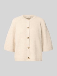 Strickjacke mit Knopfleiste Modell 'Astrid' von FREE/QUENT Beige - 17