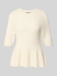 sweter z dzianiny z mieszanka wełny z alpaki model 'Thora' od MOS MOSH - 22