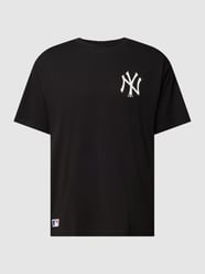 T-Shirt mit Label-Print Modell 'LEAGUE ESSENTIALS' von New Era Schwarz - 36