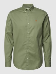 Regular Fit Freizeithemd mit Logo-Stitching Modell 'oxford' von Scotch & Soda Grün - 30