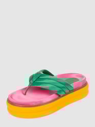 Teenslipper met plateauzool van INUOVO Groen - 29