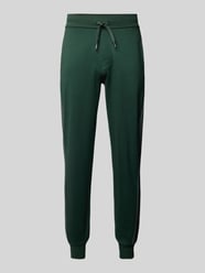 Tapered fit sweatbroek met tunnelkoord van BOSS Groen - 36