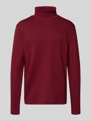 Sweatshirt met col en logoprint van HECHTER PARIS Bordeaux - 1