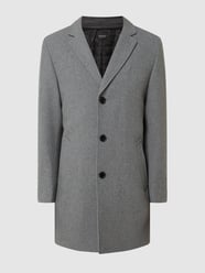 Modern Fit Kurzmantel aus Wollmischung Modell 'Deus' von DIGEL Grau - 23