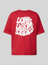 T-Shirt mit Label-Print von Low Lights Studios Rot - 35