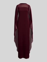 Fließendes Abendkleid mit Cape-Detail von Lauren Ralph Lauren Bordeaux - 10