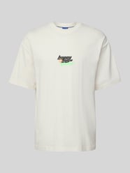 T-shirt met labelprint, model 'Nerperi' van Hugo Blue - 33