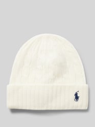 Czapka beanie z wyhaftowanym logo od Polo Ralph Lauren - 34