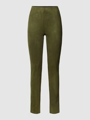 Hose in Veloursleder-Optik Modell 'LEXIE' von FREE/QUENT Grün - 32