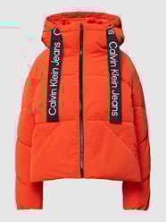 Jacke mit Label-Details von Calvin Klein Jeans Orange - 36