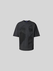 T-Shirt mit geripptem Rundhalsausschnitt von A-COLD-WALL - 24