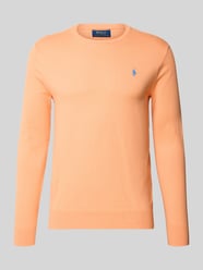 Slim Fit Pullover aus reiner Baumwolle von Polo Ralph Lauren Orange - 12
