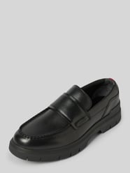 Lederloafers mit Label-Detail Modell 'Ryan' von HUGO Schwarz - 4