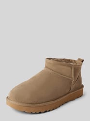 Buty ze skóry model ‘CLASSIC ULTRA MINI’ od UGG Brązowy - 37