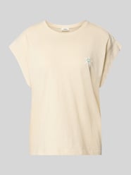 Regular fit T-shirt van puur katoen van s.Oliver RED LABEL Beige - 25